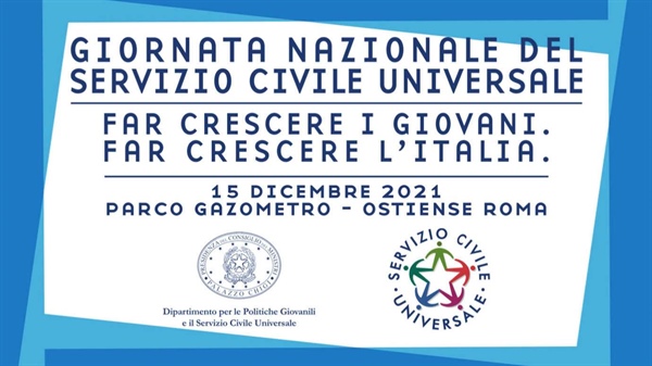 Giornata Nazionale del Servizio civile universale 15 dicembre 2021